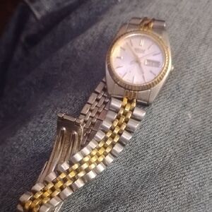 Seiko Silver and Gold Women's Watch